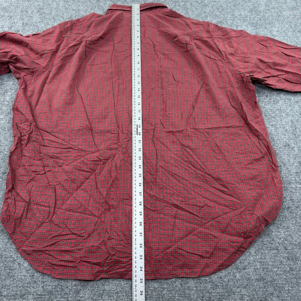 Polo Ralph Lauren‎ Button Down Shirt 2XB Red Plaid Long Sleeve Mens